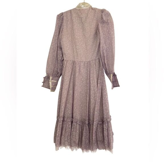 Gunne Sax Praire Lavender Dress - Picture 3 of 5